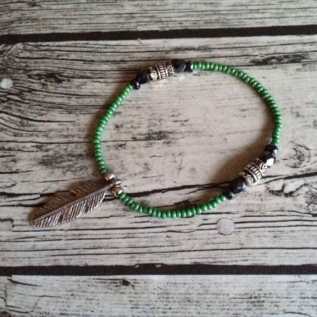 Hematite Bracelet Green 100 SEK